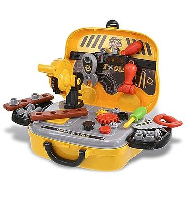 POFJOEQ Kids Tool Bench with Electric Drill, Transformable Tool Set, Build  Your Own Toy Tool Box-90PC Realistic Tools and Accessories