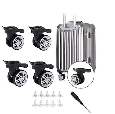 Replacement Luggage Wheel Repair Suitcase Bag Parts Spinner Wheels Casters  for Travel Customs Box W044 (Pair)