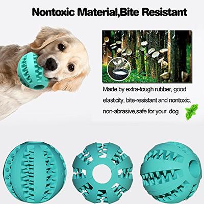 Pet Toys Ball Dog Food Dispensing Ball Chew Interactive Toys for Puppy  Teeth Cleaning Chewing Bite Resistant Exercise Traning Toy for Medium Small  Dogs Puppy Game Ball 