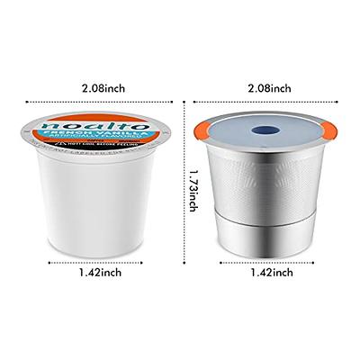 Noalto Reusable K Cups and Coffee Pods,Universal stainless steel k Cups for  Keurig 2.0 and 1.0 Coffee Makers machine(2pack) - Yahoo Shopping