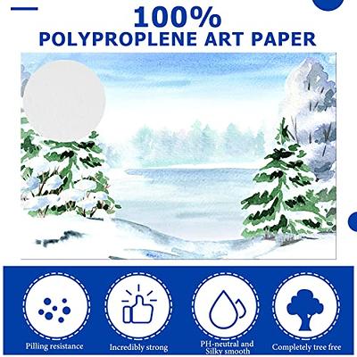 100 Sheets 3 Sizes Watercolor Paper Bulk Painting White Cold Press