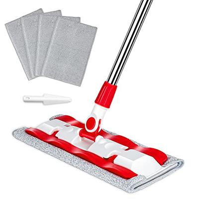 TIMIVO Dust Mop, Microfiber Mops for Floor Cleaning, with Height Adjustable  Handle and 1 Washable Mops Pad, Wet & Dry Floor Cleaning Mop for Hardwood