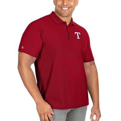 Texas Rangers Antigua Par Polo - Heather Red