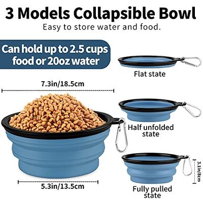 Collapsible Dog Bowl,collapsible Dog Water Bowls For Cats Dogs, Portable Pet  Feeding Watering Dish,portable Dog Water Food Bowl With Carabiner