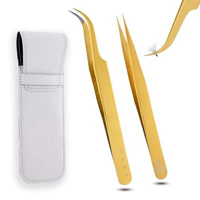 FOMIYES 6pcs Stainless Steel Tweezers Sticker Tweezers Hobby