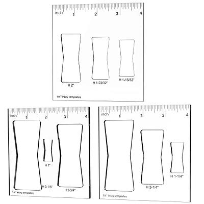 inBovoga 3 Pcs Router Templates for Woodworking, Bowtie Router Template Jig  Kit, Butterfly Inlay Template Decorative