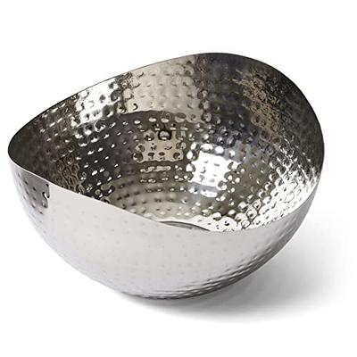 DOITOOL extra large mixing bowl large stainless steel mixing bowls fruit  salad container stainless steel large bowl metal mixing bowls fruit salad