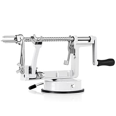 Apple Peeler Corer, Long lasting Chrome Cast Magnesium Alloy Apple Peeler  Slicer Corer with Stainless Steel Blades and Powerful Suction Base for  Apples and Potatoes(White) - Yahoo Shopping