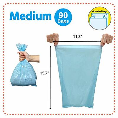 BOS Amazing Odor Sealing Disposable Bags, for Pet Waste (for small dogs) or  Any Sanitary Product Disposal - Durable and Unscented[Size: XXS, Color