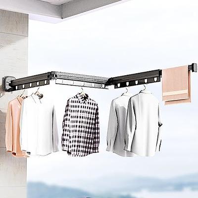 LamChyar Stretchable Hanger Storage Rack, Wall Mounted Hanger