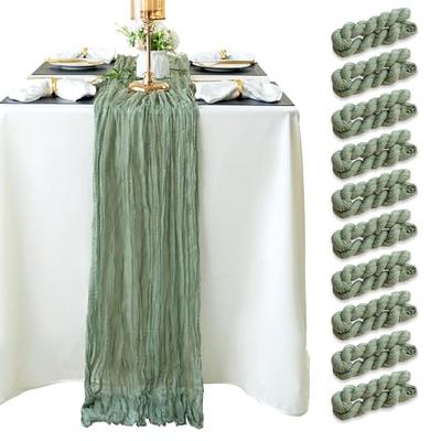 Sage Green Cheesecloth Table Runner - 13.3Ft Boho Gauze Cheese Cloth Table  Runner 35x160 Inch Long Romantic Sheer Table Runner for Wedding Bridal Baby  Shower Birthday Party Table Decoration - Yahoo Shopping