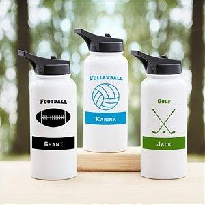 Sports Water Bottle Personalized, Sports Water Bottle, Volleyball