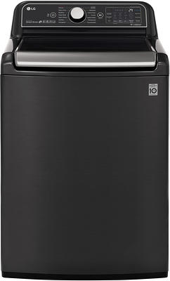 LG TurboWash 360 5-cu ft High Efficiency Stackable Steam Cycle Smart  Front-Load Washer (Black Steel) ENERGY STAR