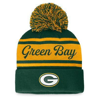 New Era Green Green Bay Packers 2022 Sideline Ink Dye Cuffed Knit Hat