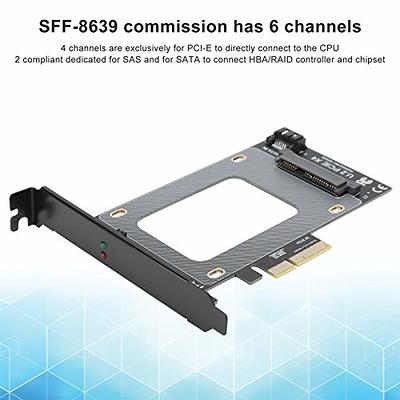 StarTech.com U.2 to PCIe Adapter for 2.5 U.2 NVMe SSD - SFF-8639 - x4 PCIe