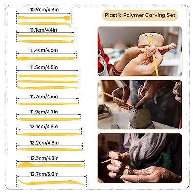 5pcs Clay Sculpting Shaper Silicone Two-Head Sculpture Tools Shaping  Decorating Paint Brushes for Sculpture Pottery