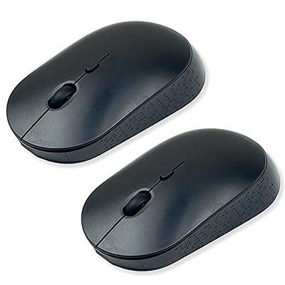 YUMQUA Wireless Mouse 2 Pack, Slim 2.4G Optical Silent Computer Mouse with USB  Receiver, 3 Levels DPI Cordless Mice for Laptop Chromebook PC,Black Windows  MacBook, Black - Yahoo Shopping