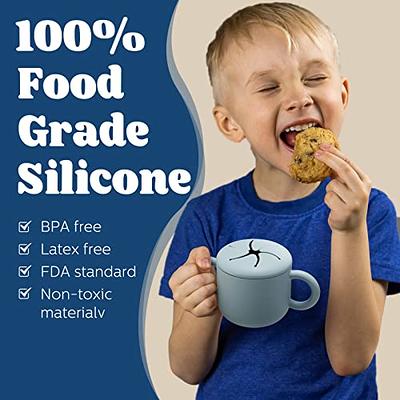 Silicone Snack Cup for Baby, Cereal Snack Containers for Kids