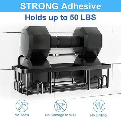  Kitsure X-Large Shower Caddy - 2 Pack Adhesive Shower Organizer,  Drill-Free Shower Shelves for Inside Shower, Rustproof Stainless Steel  Shower Rack for Bathroom, Black : Home & Kitchen