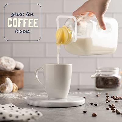 16oz Square Glass Milk Bottle – Kitchentoolz