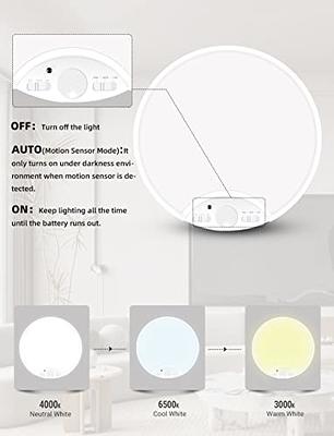 Motion Sensor Ceiling Light Battery Operated Indoor/outdoor - Temu