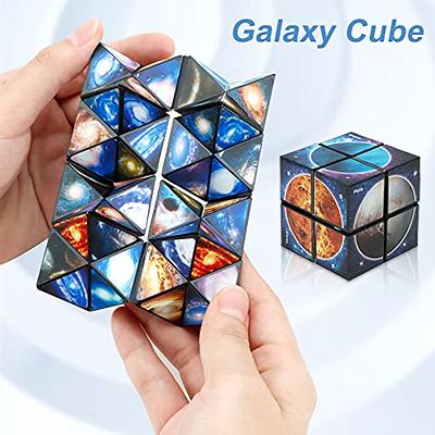 Magic Cube Set, Educational Speed Cubes 3 Pack of 2x2x2 3x3x3 Pyramid  Smooth Puzzle Cube