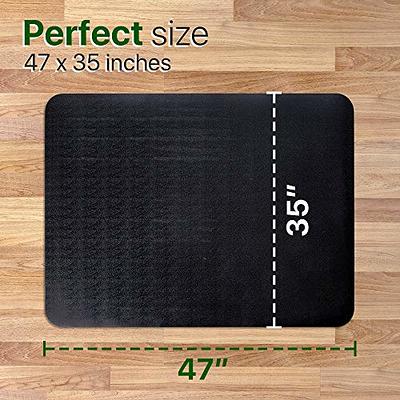 Gorilla Grip Office Chair Mat for Carpet Floor, Slip Resistant Heavy Duty Under Desk Protector Carpeted Floors, No Divot Plastic Rolling Computer Mats