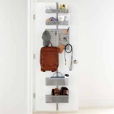 Elfa Utility White Mesh Pantry Over the Door Rack