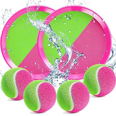 Paddle Toss And Catch Ball Set- 7inch Paddle Catch Games Toy 2