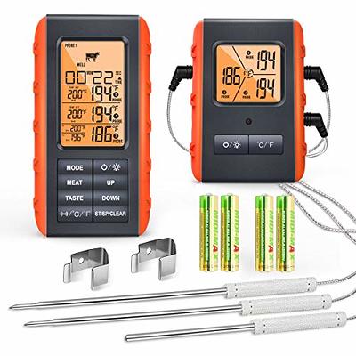 GALAFIRE 3 3/16 inch BBQ Temperature Gauge for Smoker Wood Charcoal Pit, Large Face Grill Thermometer