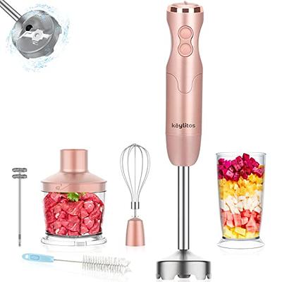 5-in-1 Immersion Hand Blender, 12 Speed Stick Blender for Smoothies, Infant  Food, Sauces, Soups, Puree