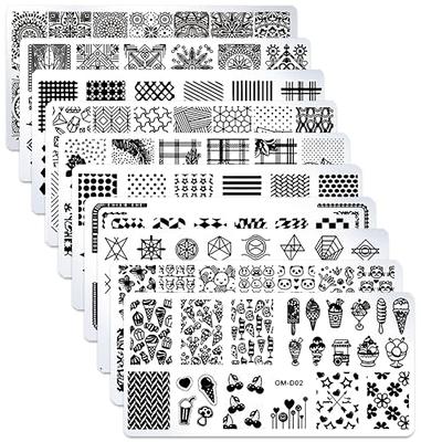 Buy Royalkart Nail Art Stamping Kit Jumbo Image Plate With Double-Sided  Stamper, Scrapper & 3D Nail Art Clay Wheel Online at Best Prices in India -  JioMart.