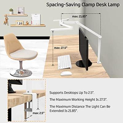 Desk Lamps for Office Desk Lamps for Home Office.Flicker-Free, Eye-Friendly  Desk Lights for Home Office.Led Desk Lamp with Clamp Memory  Function.Drafting Table Light with Automatic Off Timer Function 