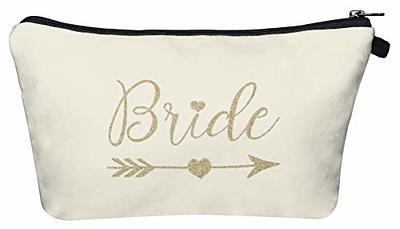 8 Piece Set, Bride Tribe Bridesmaid Gifts Bags, Canvas Makeup Bags Cosmetic  Clutch & Purse, Bachelorette Party Favors