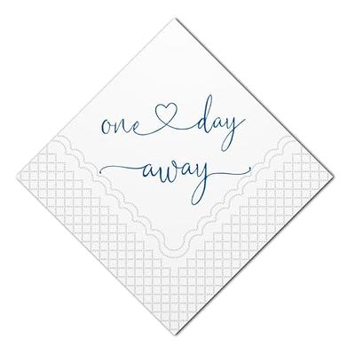 Qilery 100 Plain Thank You Wedding Napkins Cocktail