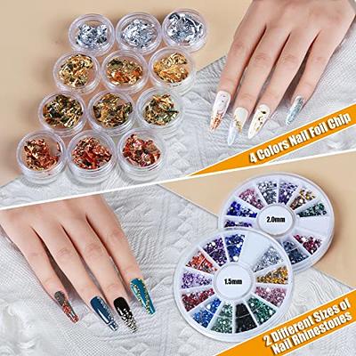 12 Color Metal Giltter 3D Nail Art Pens Set, Kalolary Nail Point