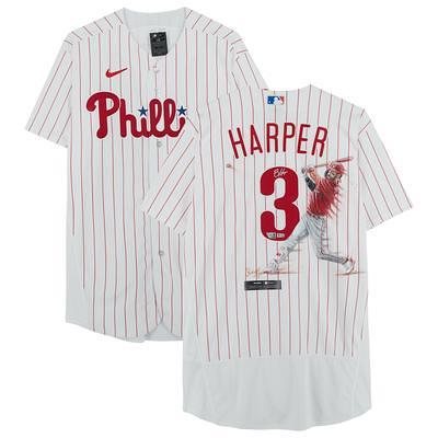 Bryce Harper Philadelphia Phillies Autographed Framed Blue Alternate Nike Authentic Jersey Shadowbox