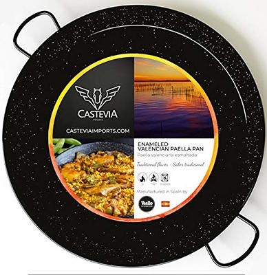 Enameled Paella Pans, 10-Inch Pan For Up To 2 Servings