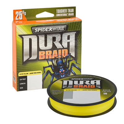 SpiderWire 40lb DuraBraid, 300yd, Hi-Vis Yellow Fishing Line