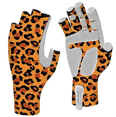 Fingerless Fishing Gloves Men & Women - UPF 50+ Sun Gloves - UV Protection  Kayaking Gloves