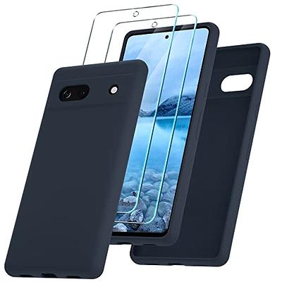 For Google Pixel 7A Case Slim Silicone Shockproof Phone Cover + Screen  Protector