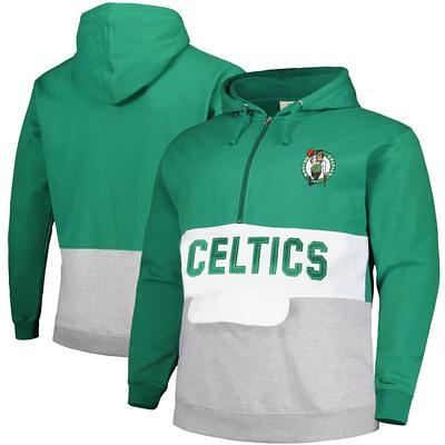 Men's Boston Celtics Majestic Kelly Green Big & Tall Sleeve Taping Full-Zip Track  Jacket