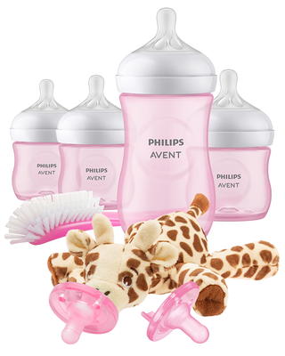 Philips Avent Natural Baby Bottle with Natural Response Nipple - Pink Panda  Design - 9oz/3ct - Yahoo Shopping
