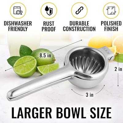 Zulay Kitchen Metal Yellow Lemon Squeezer