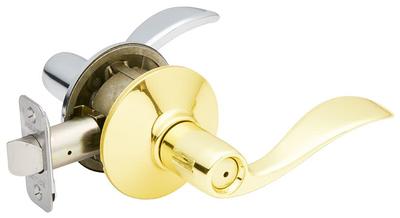 Schlage Lock Accent Privacy Leverset, Satin Nickel