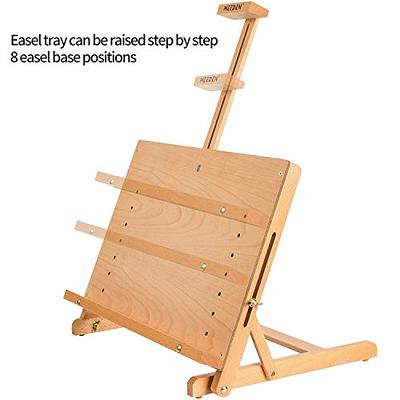 MEEDEN Large Drawing Board Easel, Solid Beech Wooden Tabletop H