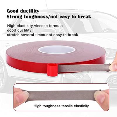 Double Sided Tape Heavy Duty Mounting Tape, 1.8 in x 33 FT (10m) Two Sided  Thin Self Adhesive Tape High Tack, Universal Clear Removable Double Sided