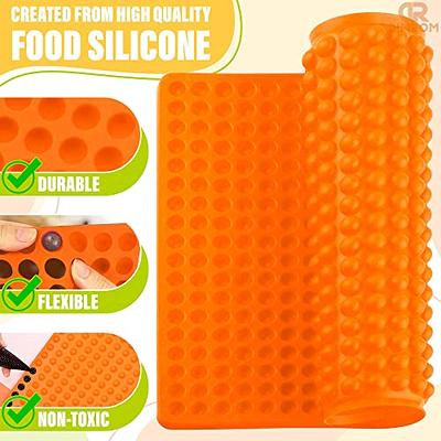 Orange Silicone Molds for Candy - Semi Sphere Chocolate Molds Silicone  Shapes Non Stick Baking Sheet Gummy