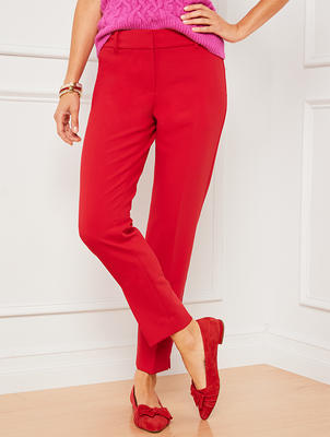 Talbots Petite Tapered Velvet Ankle Pants