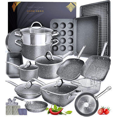 caannasweis 1012cookware 10 Piece Cookware Sets Granite Stone